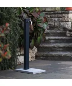FONTANA DA GIARDINO VEDOVELLA "YORK" NERO, 11X8X82 CM - KAM